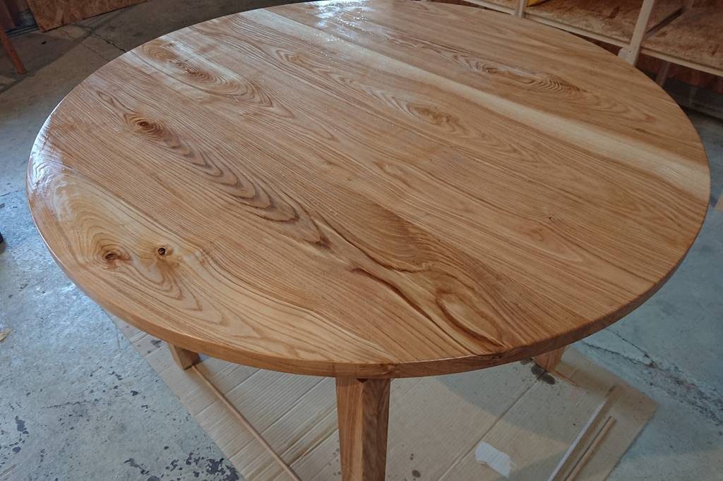 円卓　円形 テーブル DIY 自作 ツバキラボ 木工