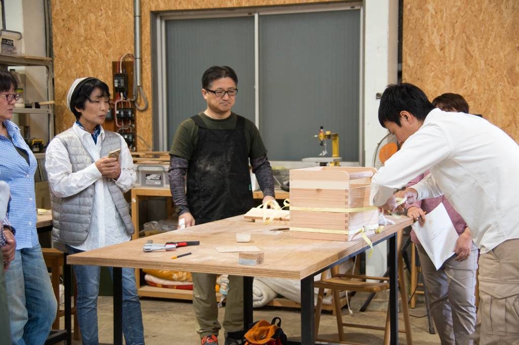 長良川おんぱく　おもちゃ箱　長良杉　ツバキラボ　ワークショップ　ものづくり　木工　木工教室