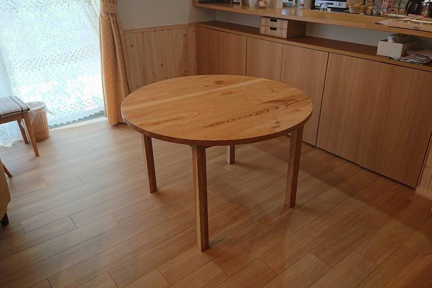 円卓　円形 テーブル DIY 自作 ツバキラボ 木工