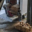 ツバキラボ 県産材 未利用材 回収　　
