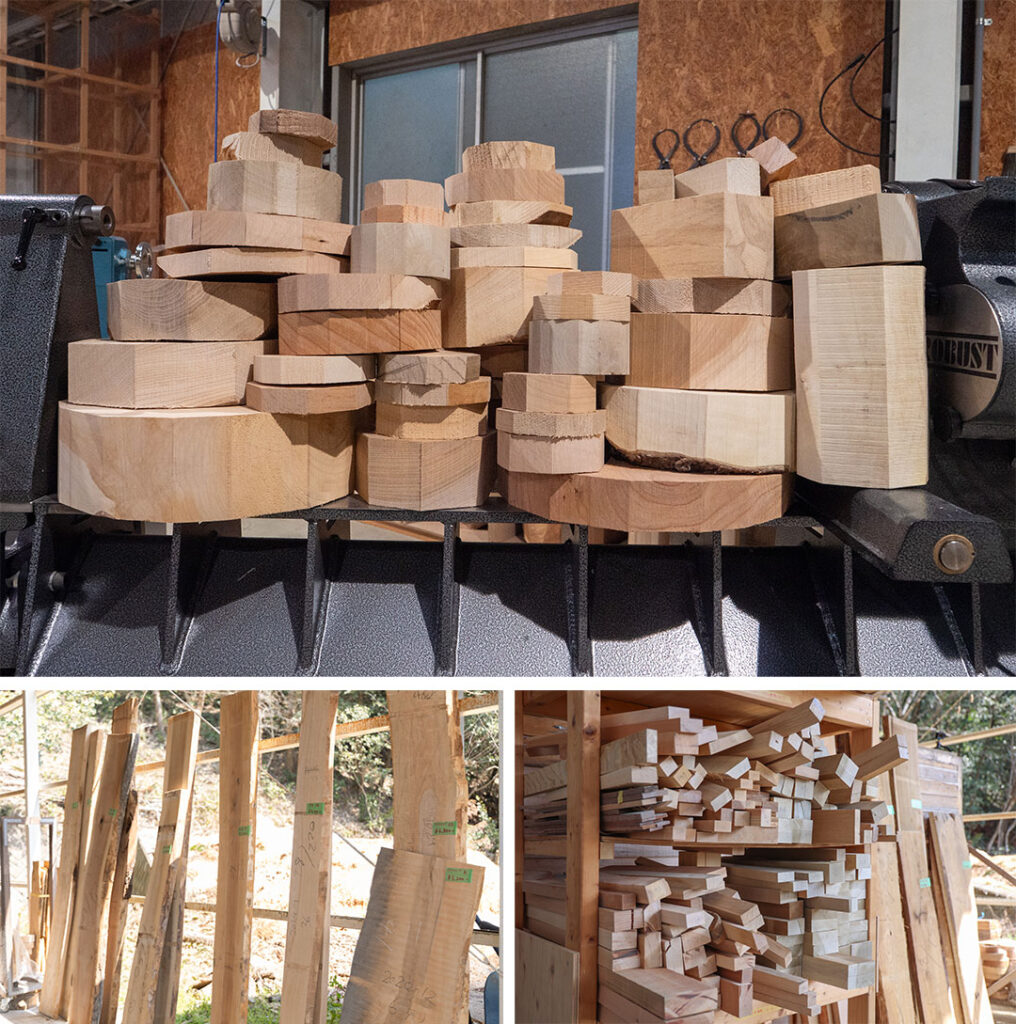 ツバキラボ イベント 木材市 板材 木工旋盤 tatara