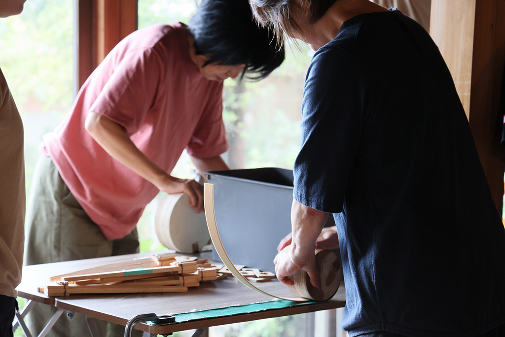 IBUCAL そば皿づくり 体験 木工体験 曲物工房清水