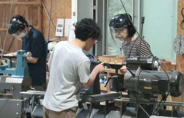 ペンターニング講習 ペンづくり 木工旋盤 ツバキラボ