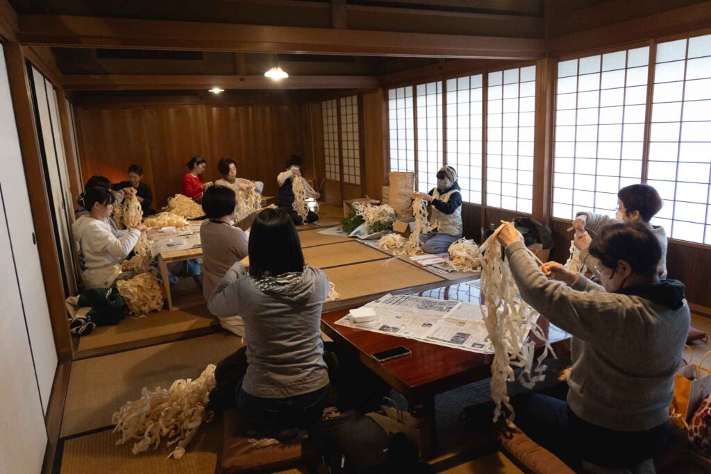 体験 IBUCAL しめ飾り 伊藤建具 kisigoto