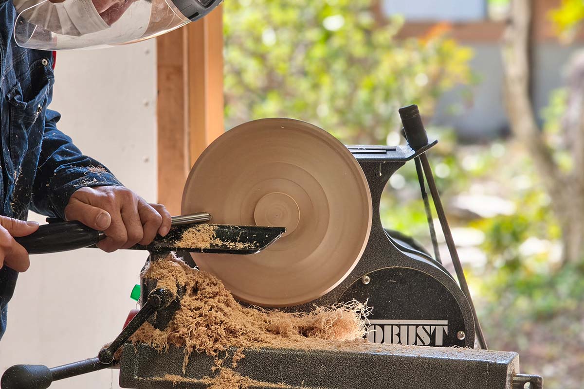 木工旋盤レッスン ツバキラボ 地域おこし協力隊