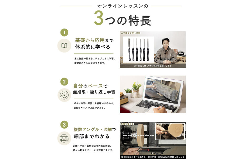 TURNINGTALK オンラインレッスン 木工旋盤