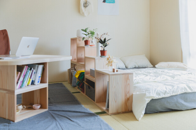 もくわく シンプル 簡易 家具